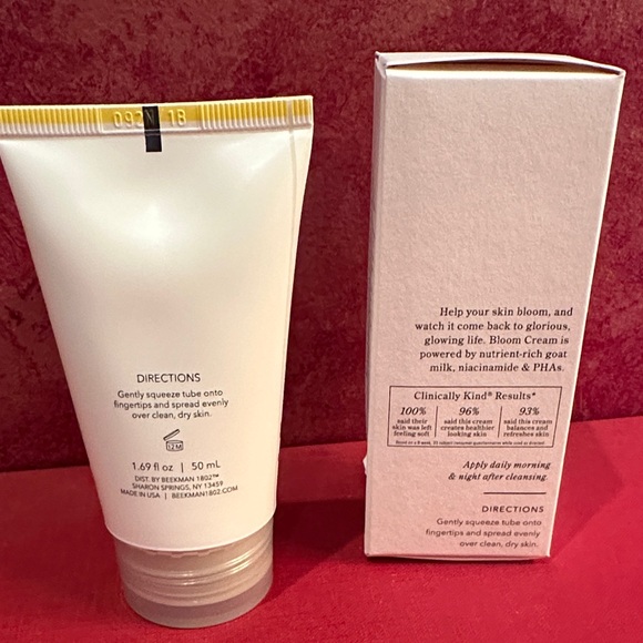 TWO TUBES OF Beekman 1802 Bloom Cream Moisturizer in tube, new - Picture 2 of 2